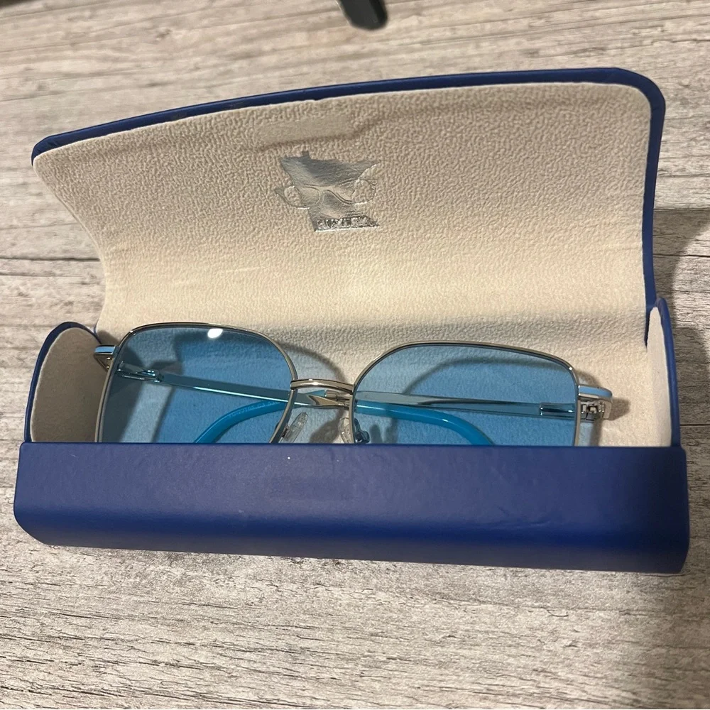 Huxley Blue Lens Sunglasses (New w/o Tags) - Picture 3 of 4